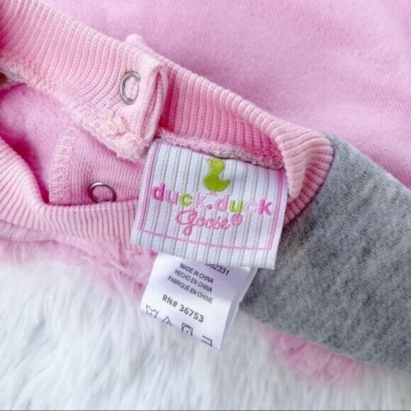 Girls Pink Fleece Sweater Sz 18 M Duck Duck Goose - Picture 7 of 10